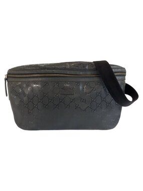Gucci GG Supreme Black Belt